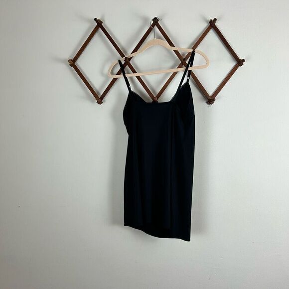 VINTAGE Embroidered Nightie Black Red Size Small EUC O476 - Picture 6 of 6